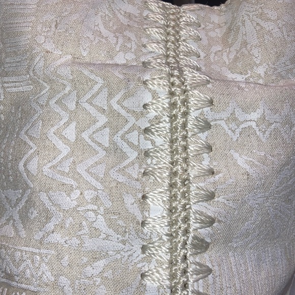 SAKROOTS Cream Off White Aztck Print Boho Shoulder Bag Hobo Purse main image 6